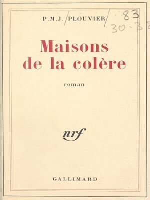 cover image of Maisons de la colère